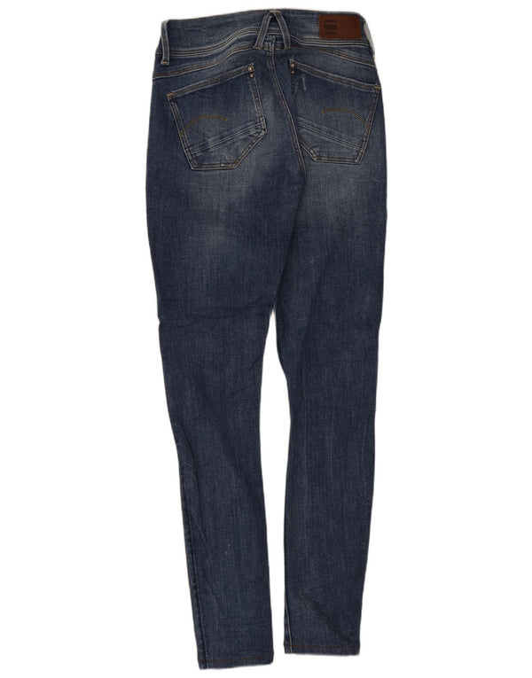 G-Star Γυναικεία Lynn Ψηλόμεσα Σούπερ Skinny Τζιν W26 L32 Μπλε βαμβακερό