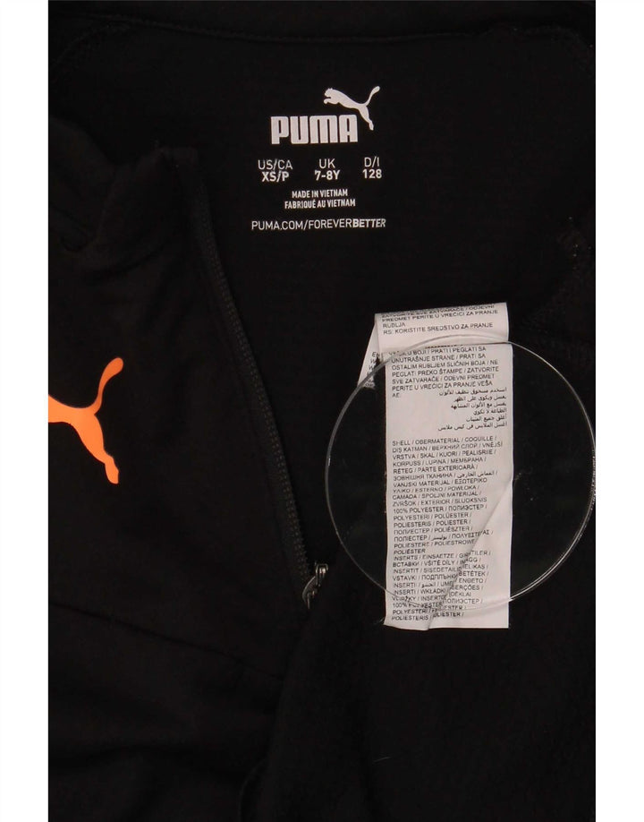 Puma Boys Φόρμα πουλόβερ με φερμουάρ 7-8 ετών Μαύρο Πολυεστέρα