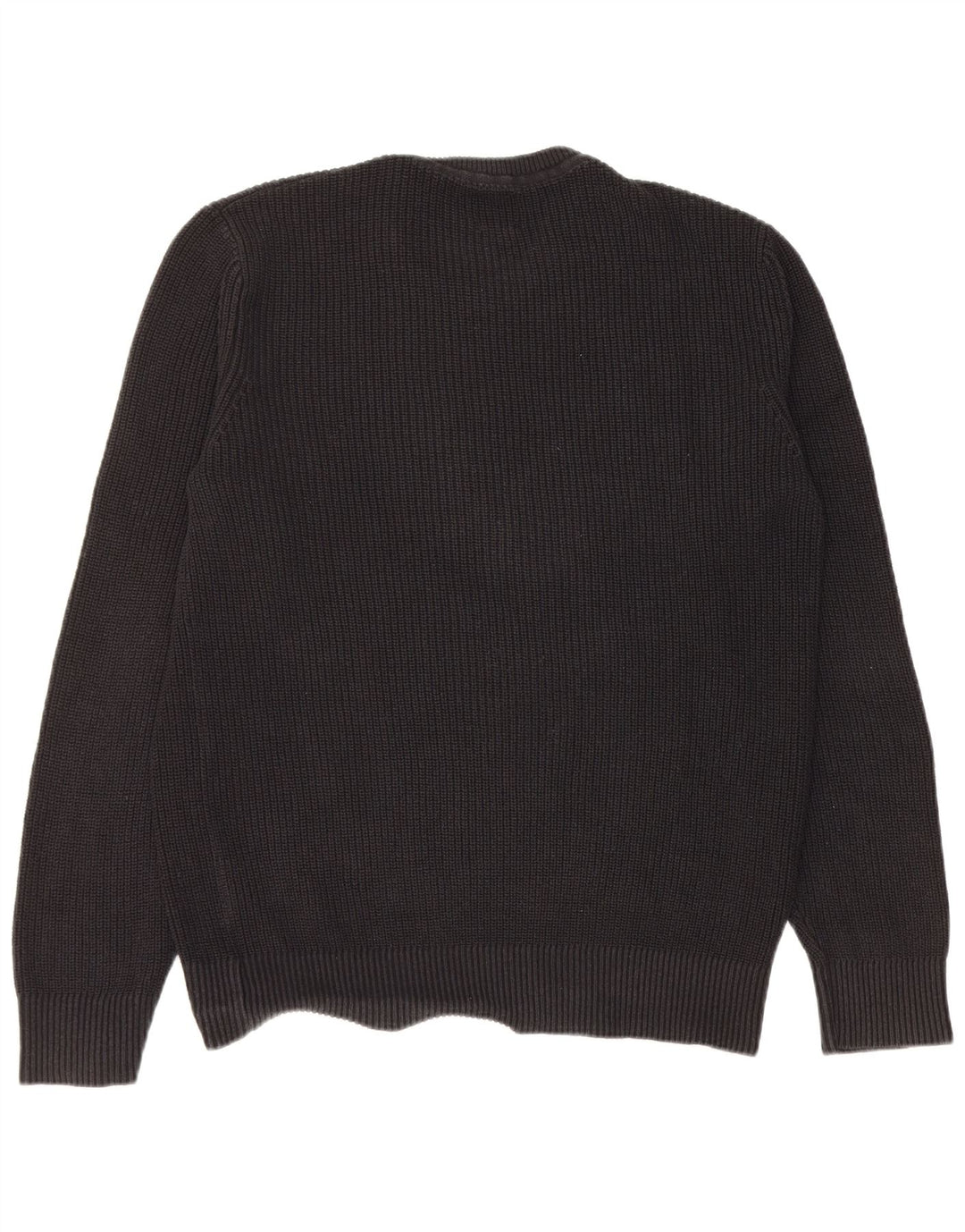 Ανδρικό πουλόβερ Gap Crew Neck, Μεσαίο μαύρο βαμβακερό