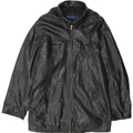 Vintage Ανδρικό Δερμάτινο Μπουφάν UK 38 Medium Black Leather
