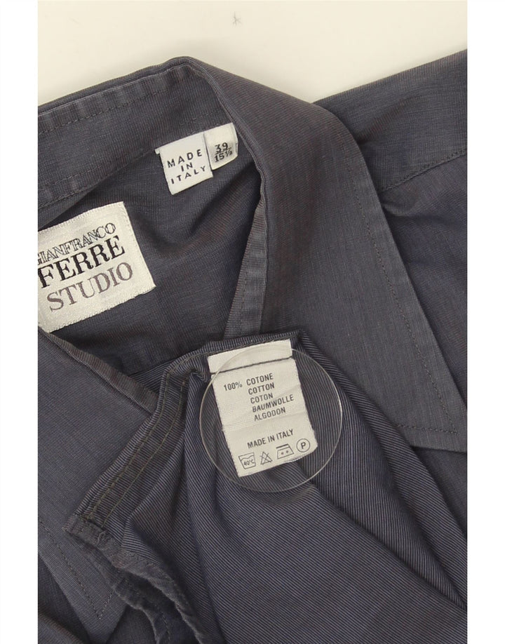 Ανδρικό πουκάμισο Gianfranco Ferre, νούμερο 39 15 1/2 Medium Navy Blue Cotton