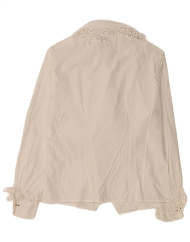 Giulia Galanti Γυναικείο πουκάμισο Μπλούζα UK 14 Medium White