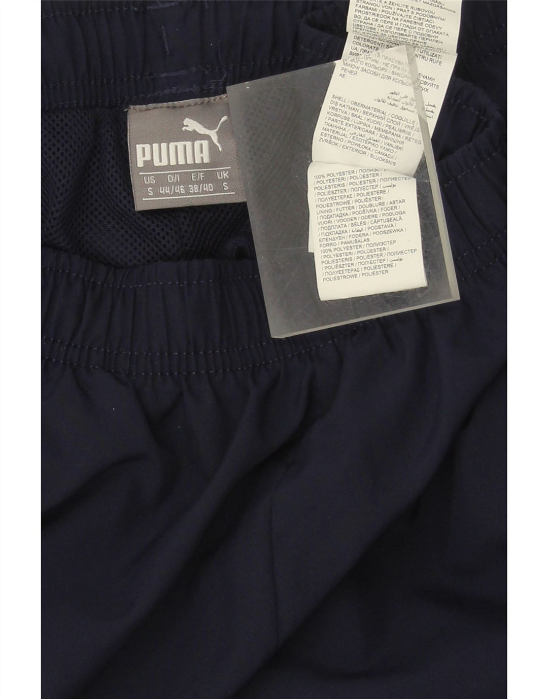 PUMA Womens Sport Shorts UK 10 Small  Navy Blue Polyester Vintage Puma and Second-Hand Puma from Messina Hembry 