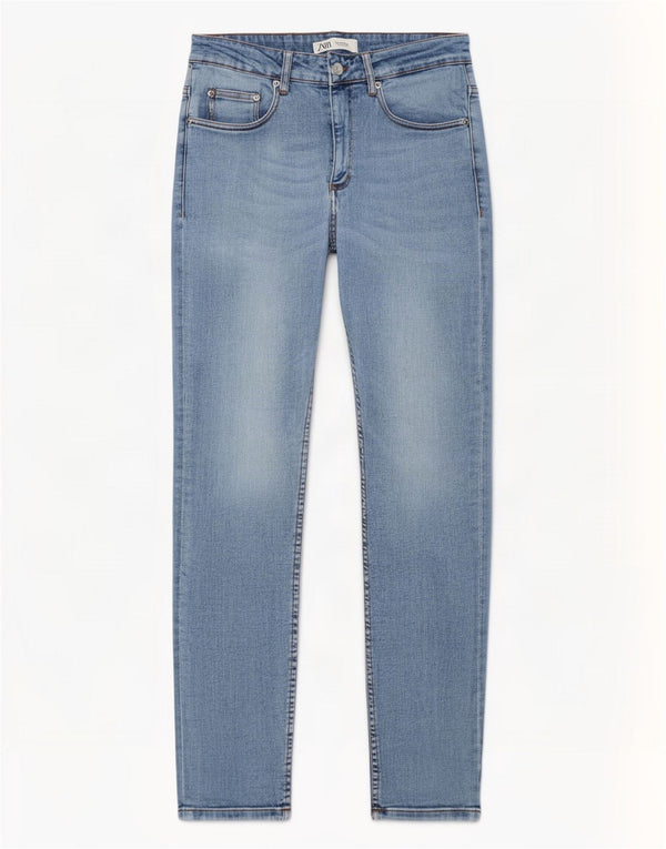 Zara Ανδρικό ψηλόμεσο Skinny Jeans EU 40 Medium W31 L30 Μπλε βαμβακερό