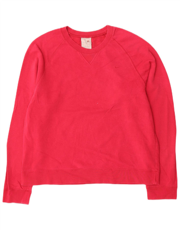 Γυναικείο φούτερ Nike Jumper US 16/18 XL Ροζ βαμβακερό