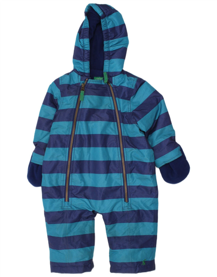 Joules Baby Boys Jumpsuit 9-12 μηνών Μπλε ριγέ πολυεστέρα χειμώνα