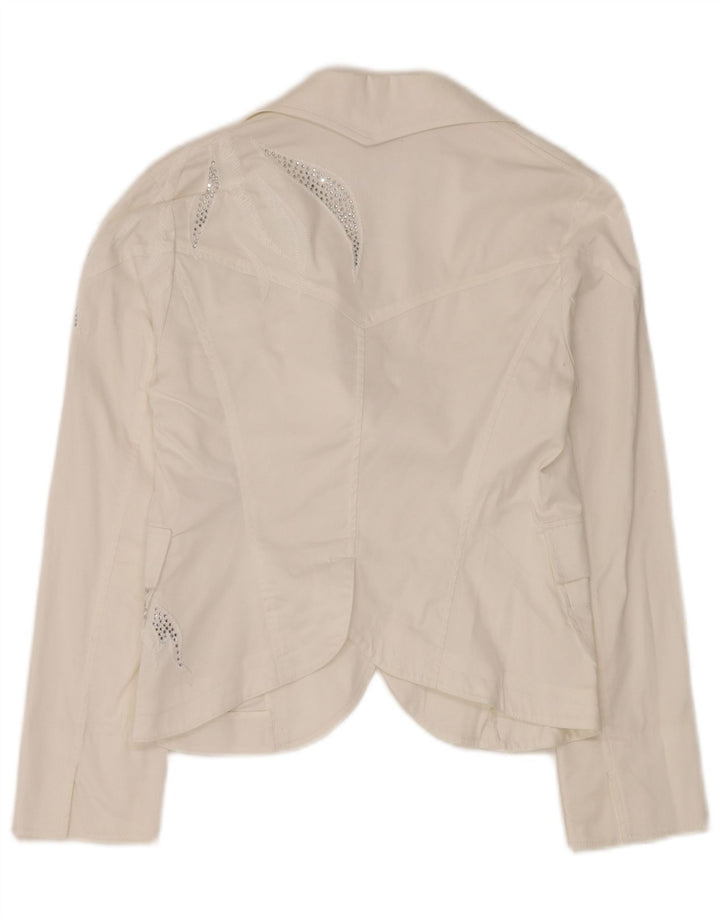 ROCCOBAROCCO Γυναικείο σετ 2 κουμπιών 2 τεμαχίων UK 14 Medium W32 L34 Λευκό