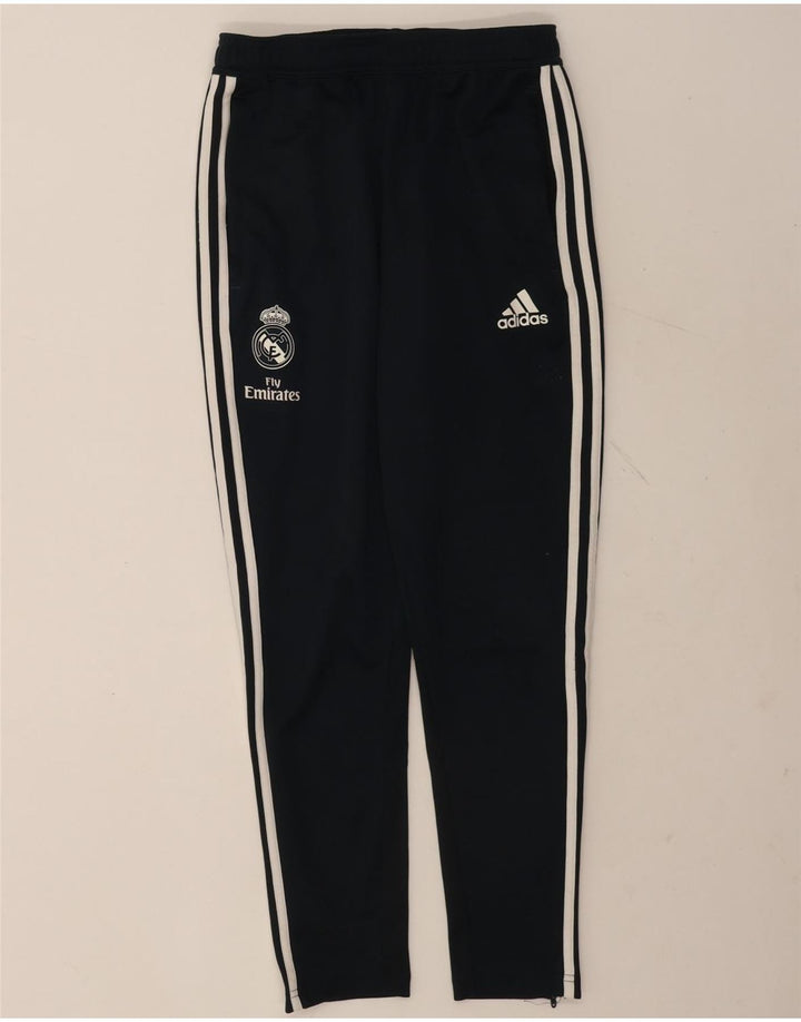 Ανδρική αθλητική φόρμα Adidas Real Madrid Παντελόνι μικρού μαύρου πολυεστέρα