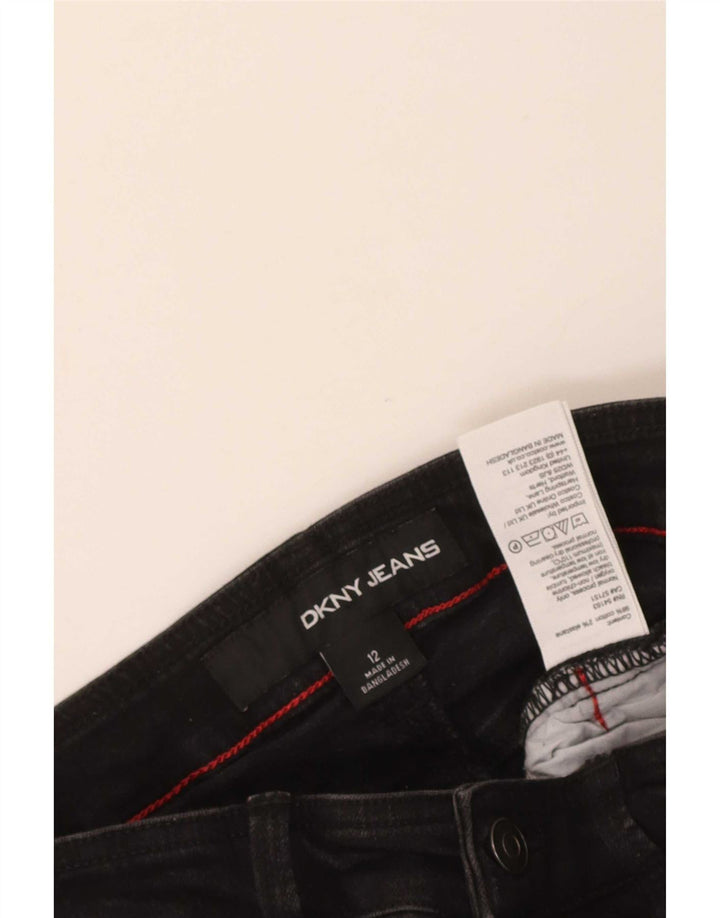 Dkny Γυναικείο τζιν σορτς US 12 Large W30 μαύρο βαμβακερό