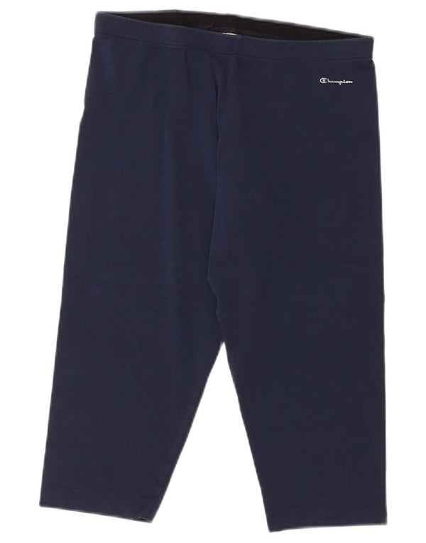 Champion γυναικεία κολάν Capri UK 18 XL Navy Blue Cotton