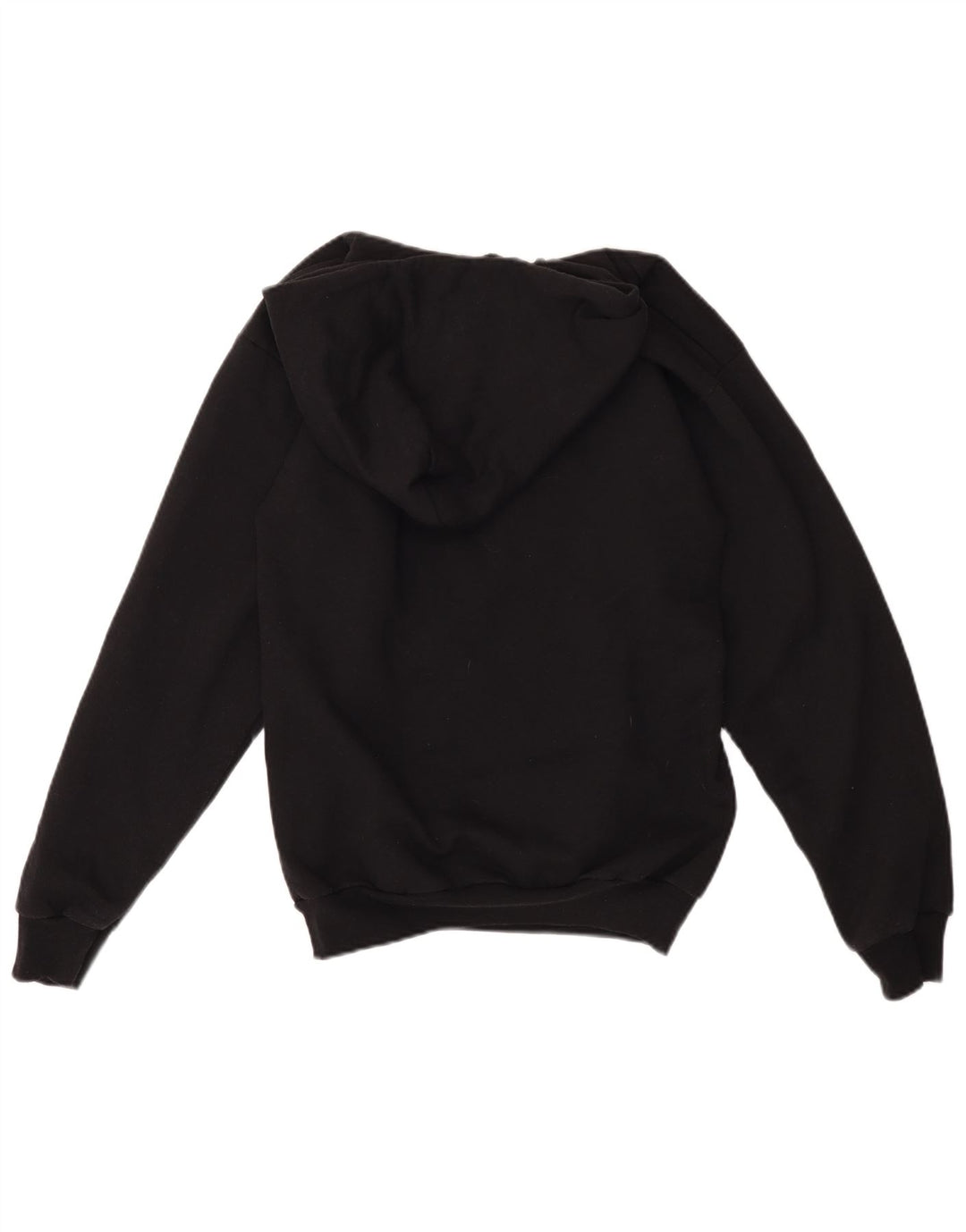 Champion Womens Graphic Hoodie Jumper UK 14 Medium Black Polyester