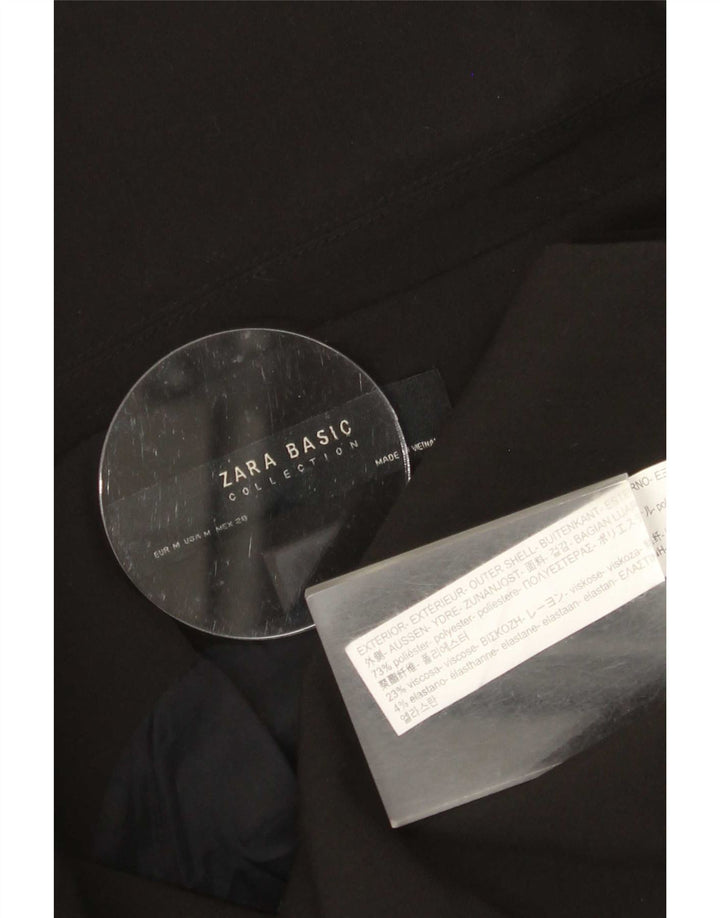 Zara Γυναικείο Σακάκι Μπλέιζερ UK 12 Μεσαίου Μαύρου Πολυεστέρα