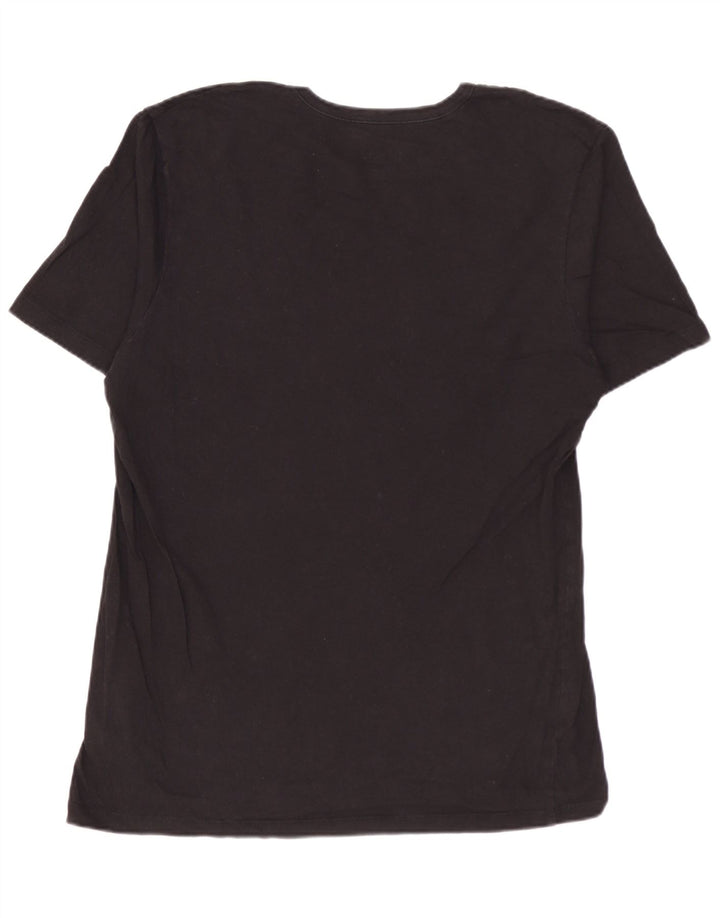 Ανδρικό T-Shirt HUGO BOSS Τοπ μεσαίο μαύρο βαμβακερό
