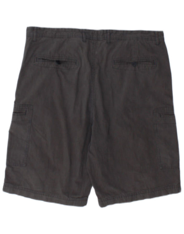 Marks & Spencer Mens Cargo Shorts W38 XL  Grey Cotton