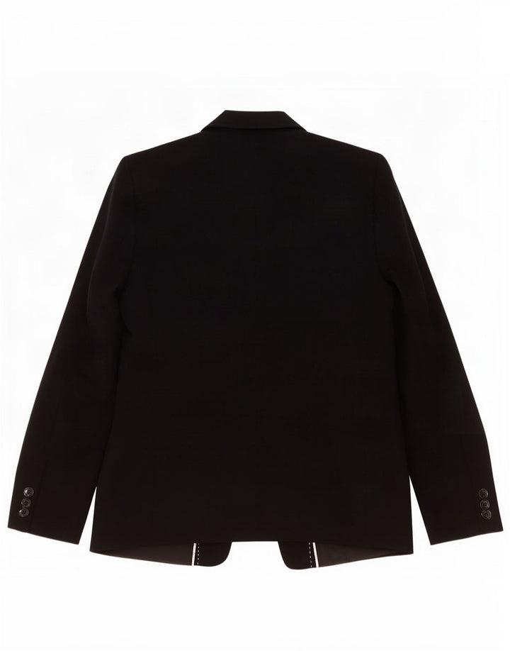 Marks & Spencer Γυναικείο Μπουφάν Blazer με 1 Κουμπί UK 14 Μεσαίο Μαύρο Πολυεστέρας