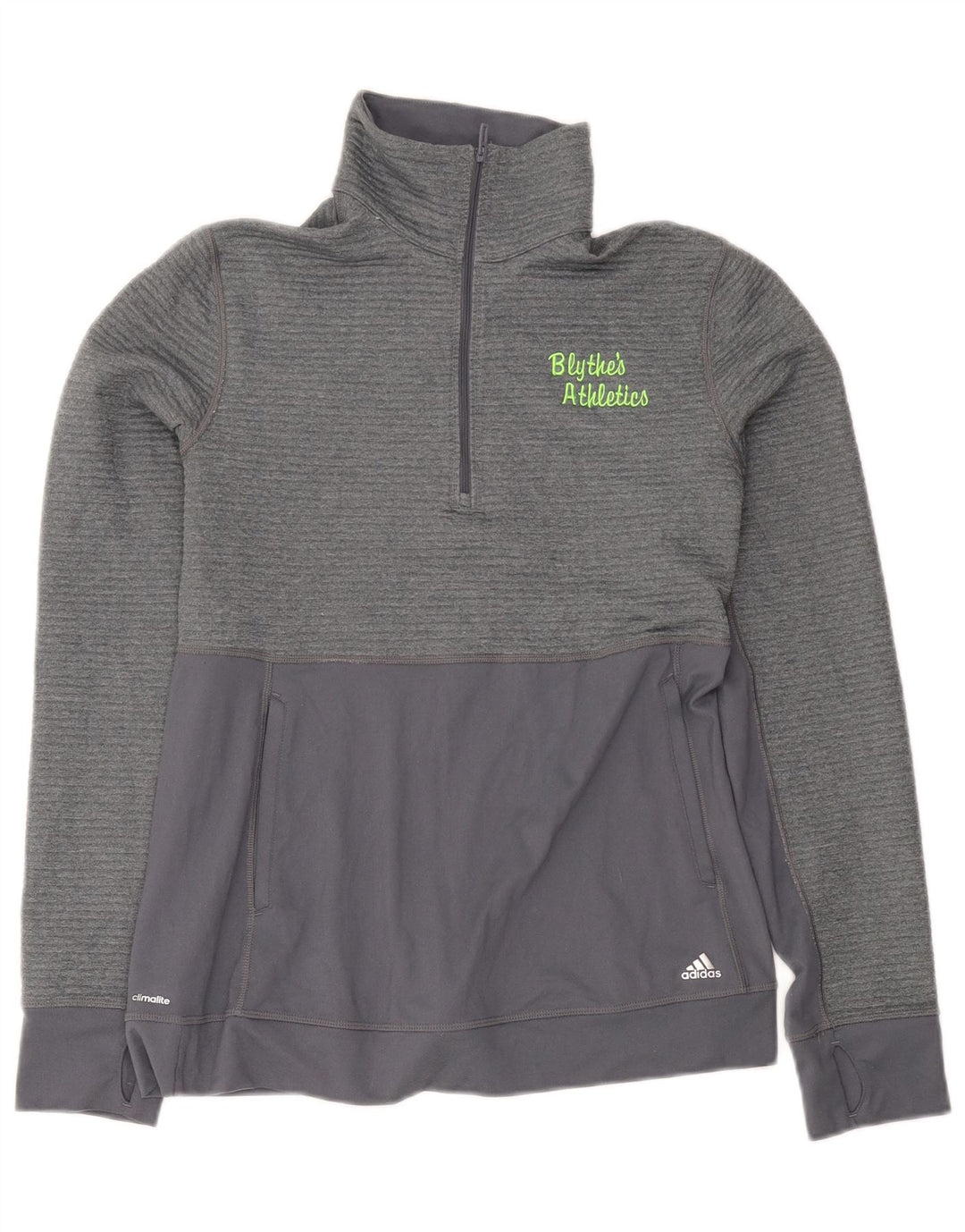 Γυναικεία αθλητική φόρμα Adidas Climalite πουλόβερ Top UK 12/14 Medium Grey