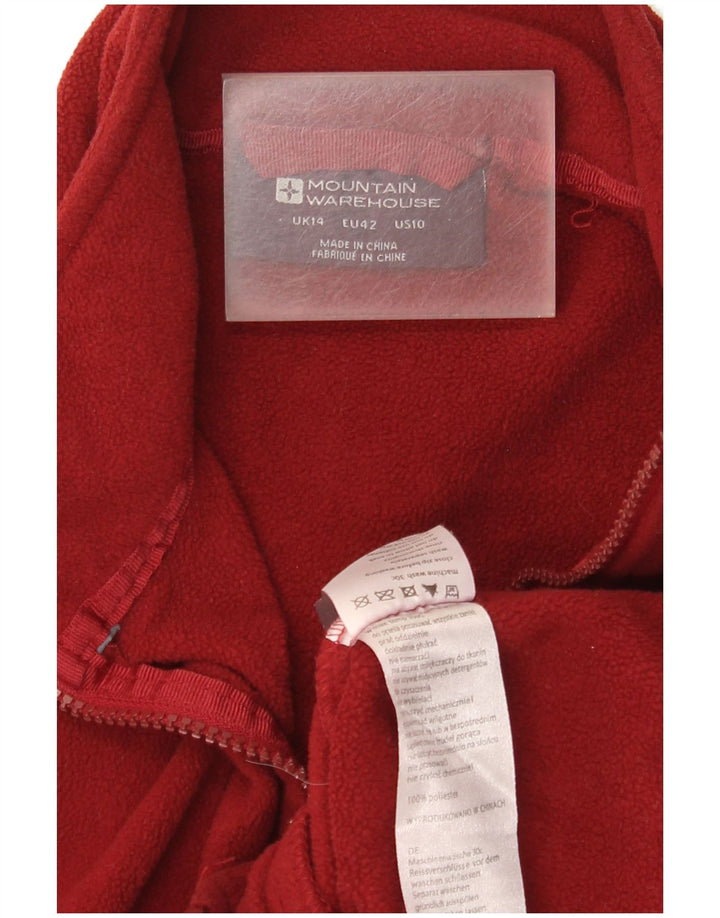 Mountain Warehouse Γυναικείο Fleece Jacket UK 14 Large Burgundy Polyester