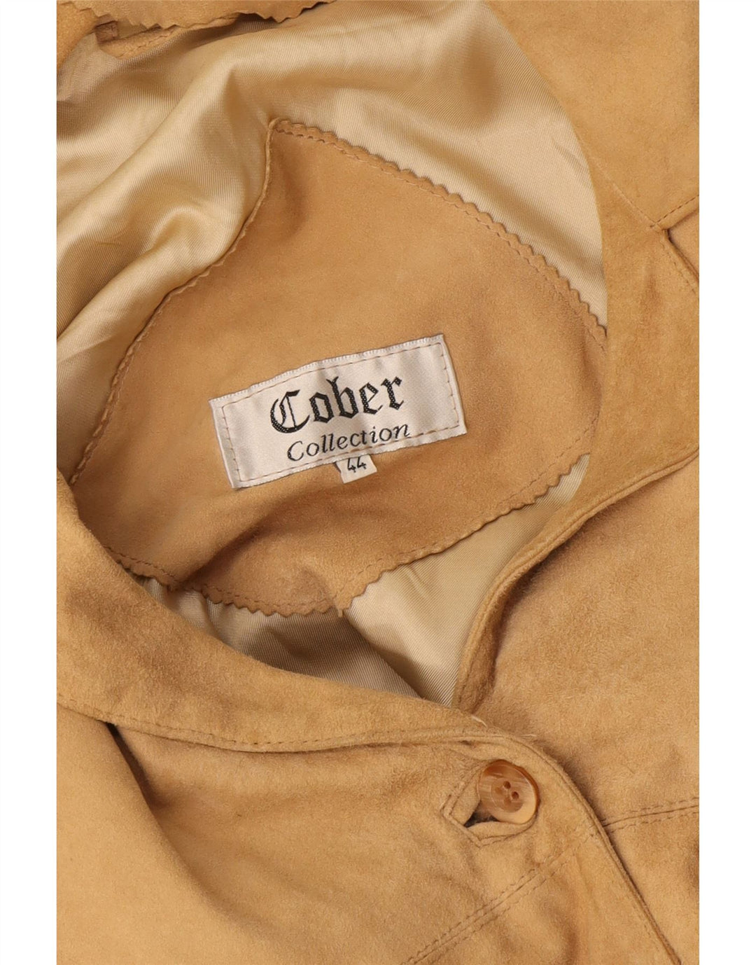 Vintage Γυναικείο Suede Jacket IT 44 Medium Beige