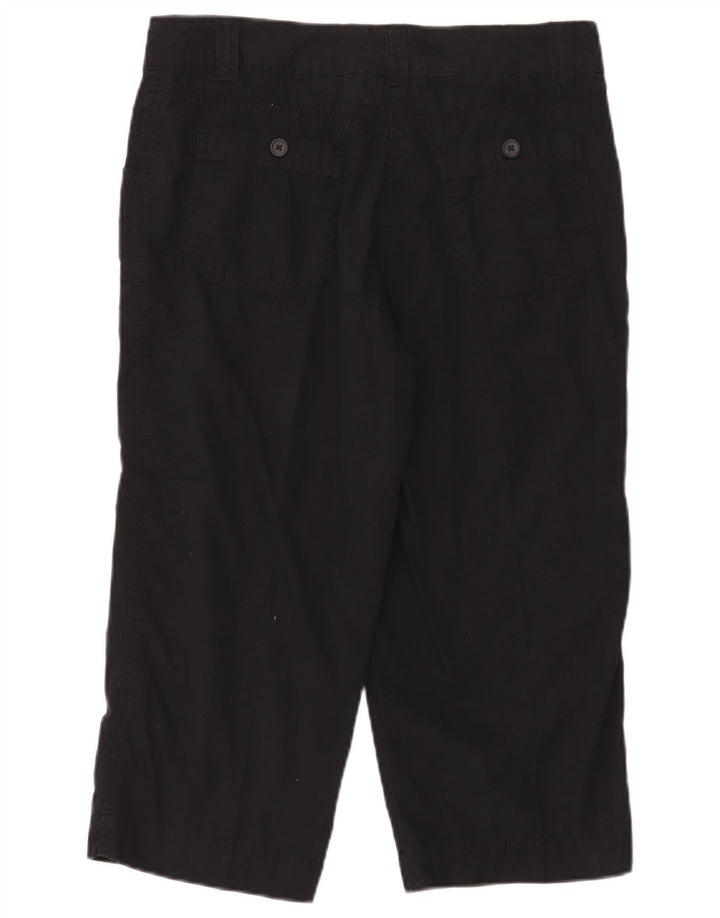 Marks & Spencer Γυναικείο ίσιο παντελόνι Capri UK 12 Medium W32 L20 μαύρο