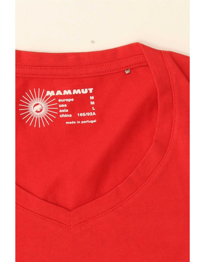 Mammut Γυναικείο γραφικό T-Shirt Top UK 14 Medium Red