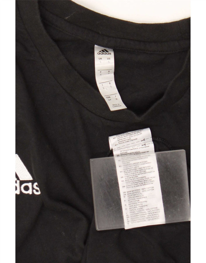 Ανδρικό T-Shirt Adidas Top Μικρό μαύρο βαμβακερό