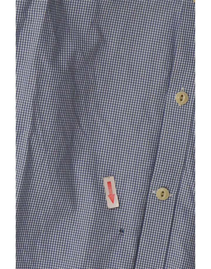 Ανδρικό πουκάμισο Barbour Slim Fit Medium Blue Gingham Cotton