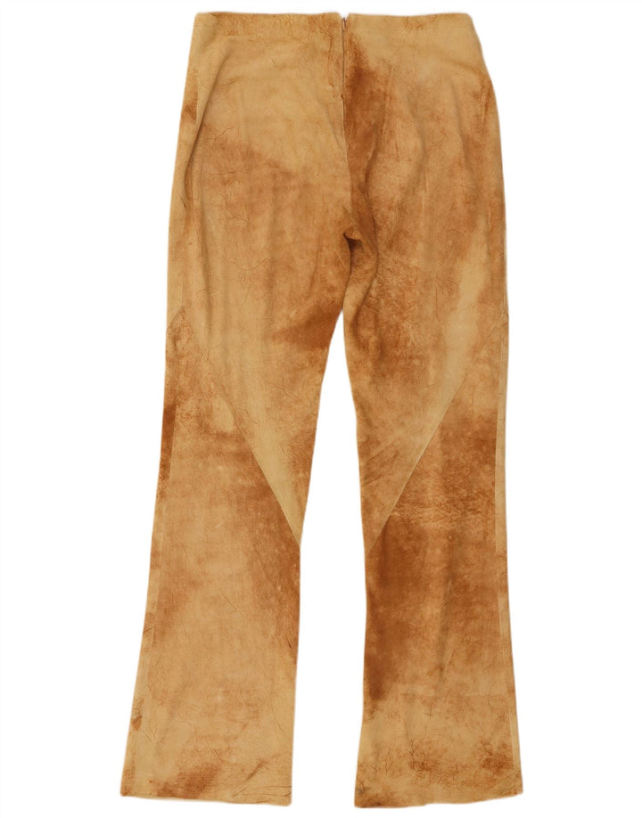 Vintage γυναικείο μποτάκι παντελόνι IT 40 Small W30 L31 Brown Tie Dye