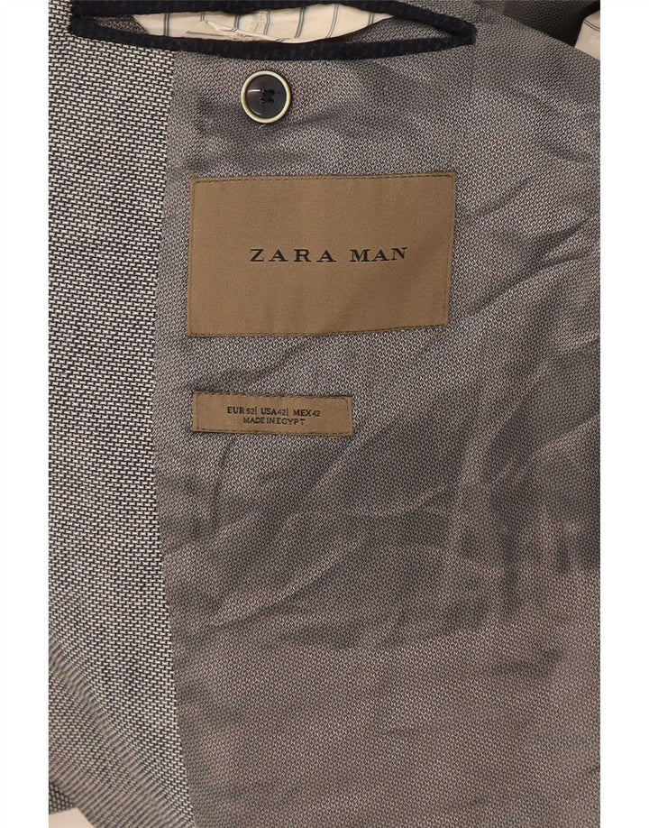 Zara Ανδρικό σακάκι μπλέιζερ με 2 κουμπιά EU 52 Large Grey