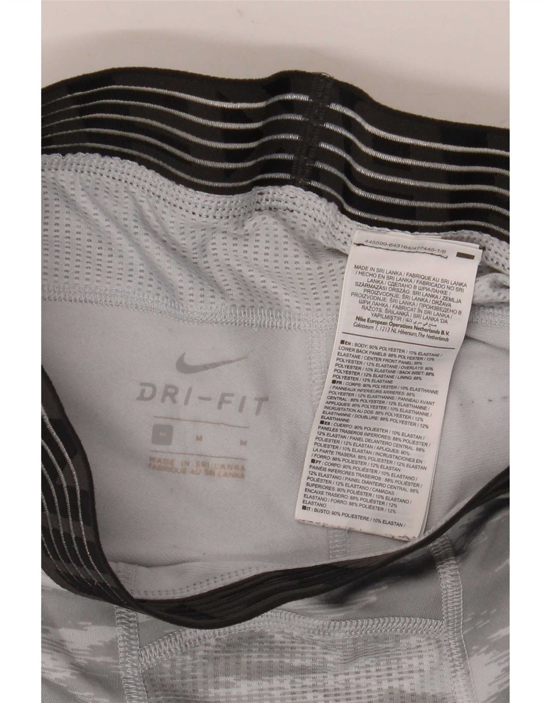 Ανδρικά κολάν Nike Dri Fit με μεσαίο γκρι πολυεστέρα παραλλαγής