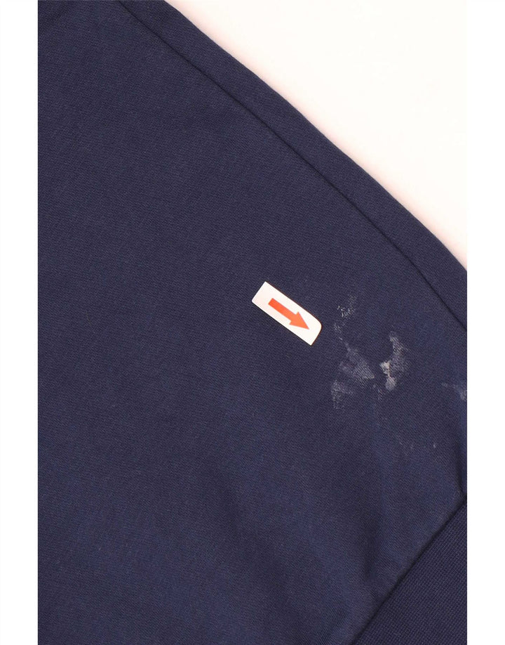 Ανδρικό γραφικό φούτερ Adidas Jumper Small Navy Blue από βαμβακερό