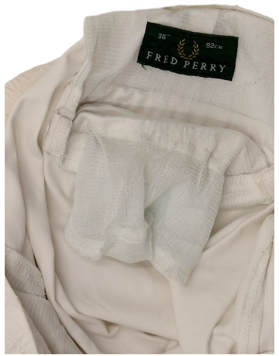 FRED PERRY Ανδρικό σορτς Chino με καρφίτσα W36 μεγάλο λευκό