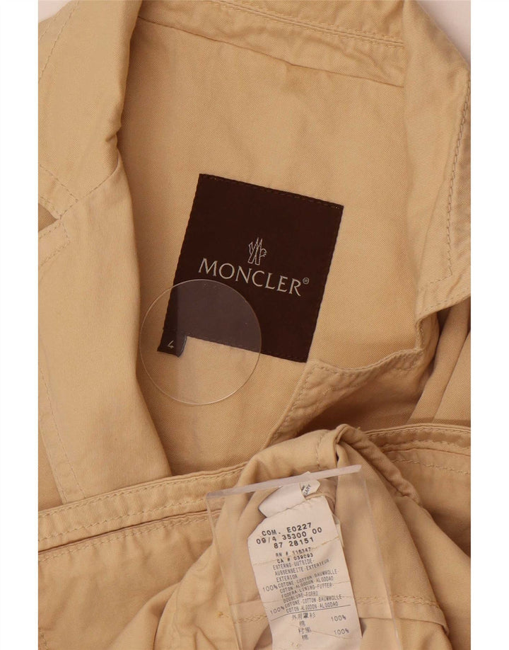 Moncler Γυναικείο μπλέιζερ με 3 κουμπιά τζάκετ US 4 μικρό μπεζ βαμβακερό