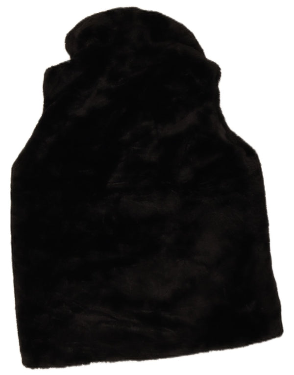 M&Co Γυναικεία Faux Fur Gilet UK 12 Medium Black Polyester