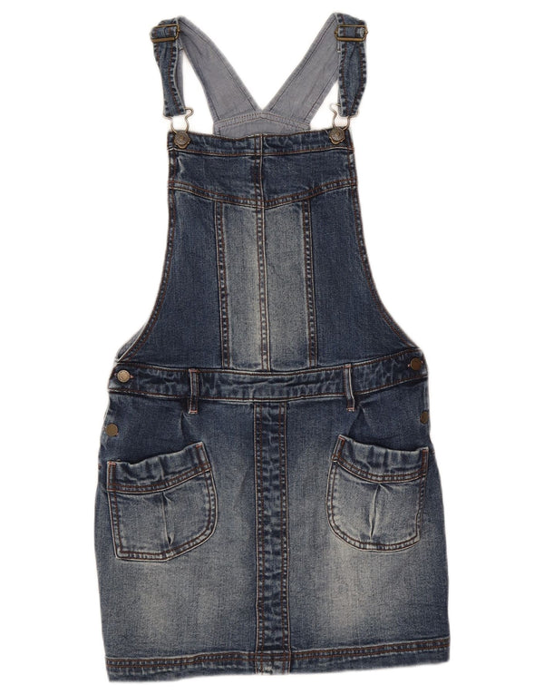Fat Face Girls Dungaree τζιν φούστα 12-13 ετών W28 Μπλε βαμβακερό