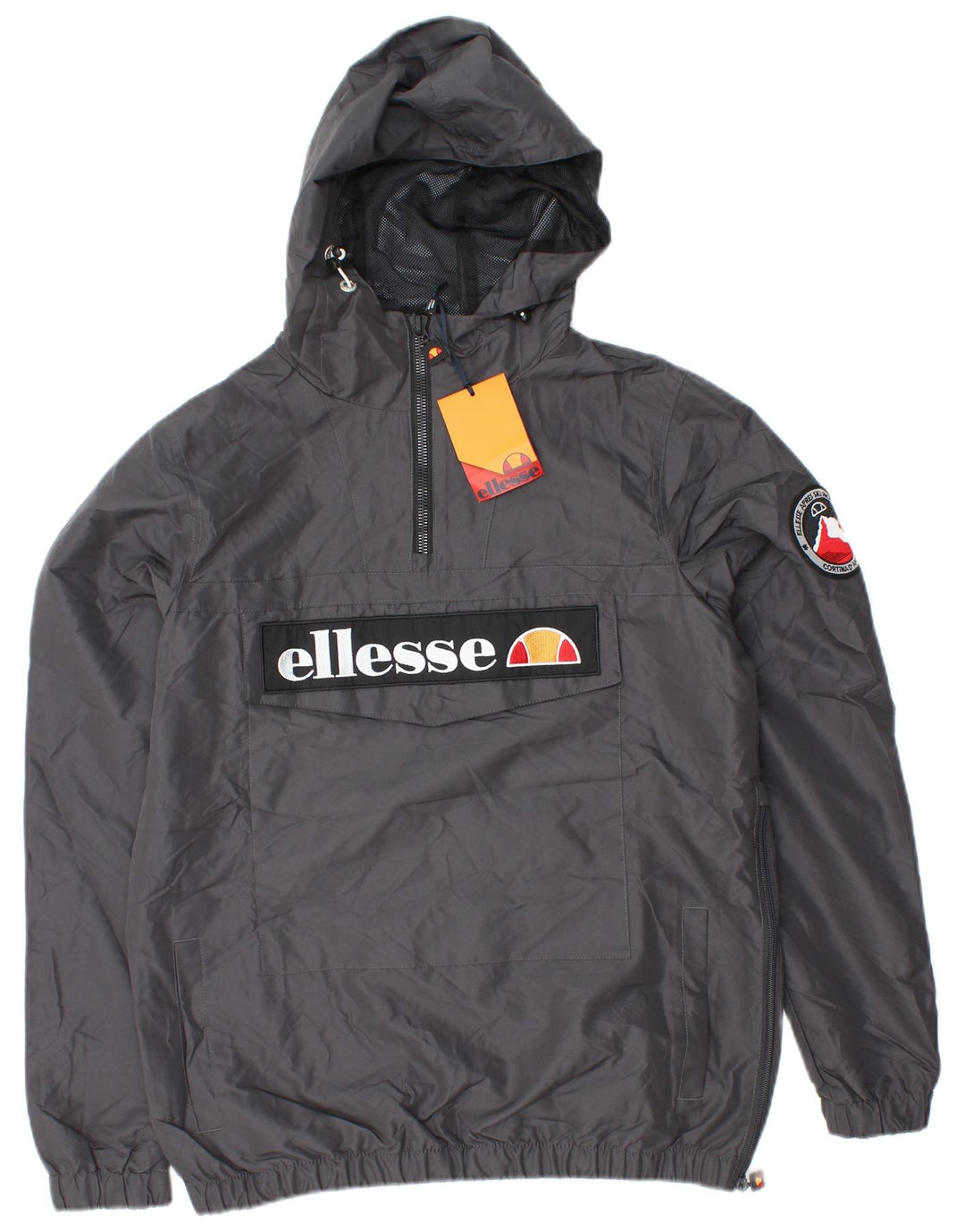 Ανδρικό μπουφάν βροχής με κουκούλα ELLESSE UK 36 Small Grey