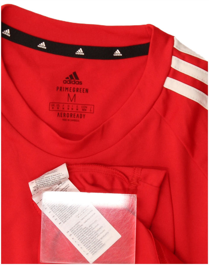 Adidas Ανδρικό T-Shirt Aeroready Τοπ μεσαίο κόκκινο πολυεστέρας