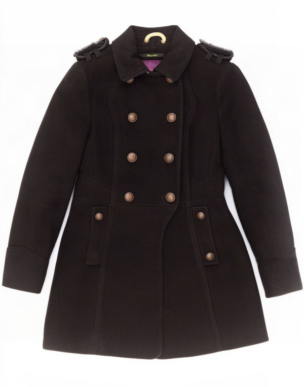 Superdry Γυναικείο Military Double Breasted UK 10 Small Black Wool