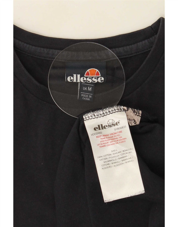 Ανδρικό γραφικό T-Shirt Ellesse Top Medium Navy Blue από βαμβάκι