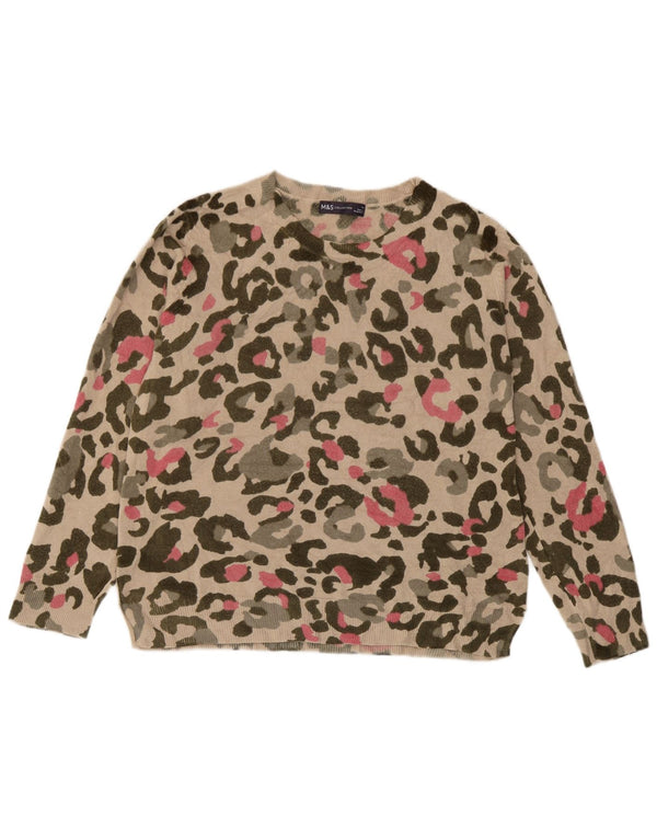 Marks & Spencer Γυναικείο πουλόβερ με λαιμόκαυστο UK 14 Large Beige