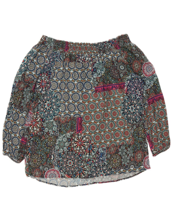 Desigual γυναικείο μανίκι 3/4 τοπ UK 6 XS πολύχρωμο φλοράλ