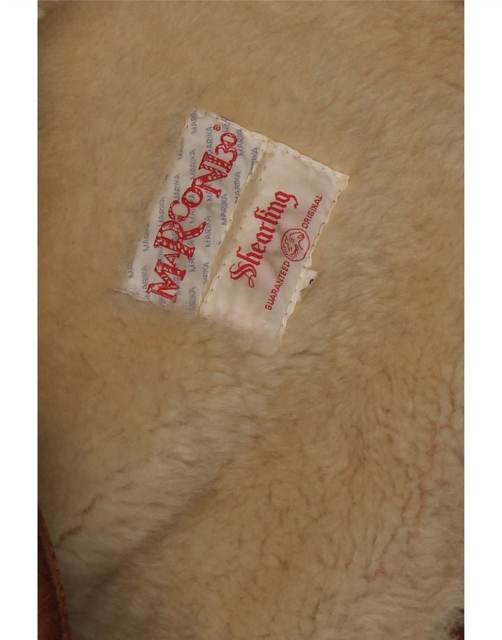Vintage Ανδρικό Shearling Jacket IT 52 XL Brown Shearling