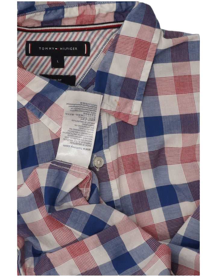 Ανδρικό πουκάμισο Tommy Hilfiger Slim Fit μεγάλο πολύχρωμο βαμβακερό