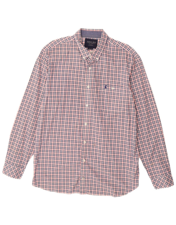 Ανδρικό πουκάμισο JOULES Classic Fit Flannel XL Πολύχρωμο βαμβακερό Gingham