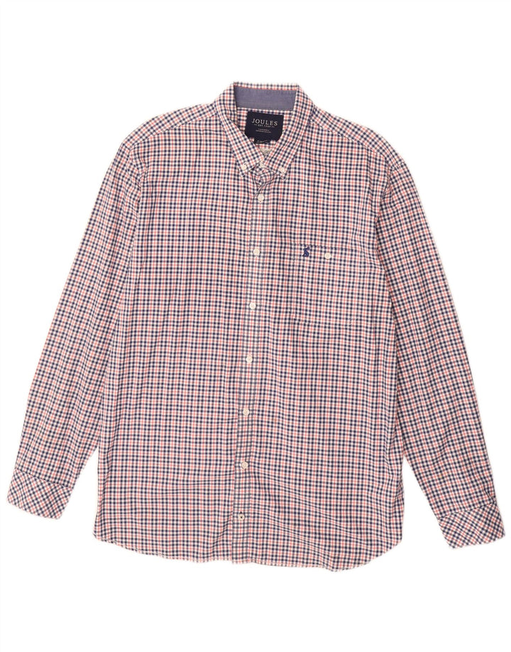Ανδρικό πουκάμισο JOULES Classic Fit Flannel XL Πολύχρωμο βαμβακερό Gingham