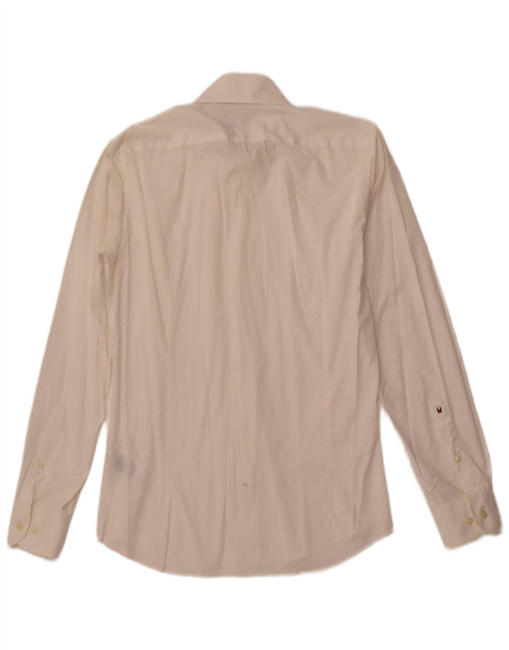 Ανδρικό πουκάμισο Tommy Hilfiger tailored size 37 14 1/2 Small Off White βαμβακερό