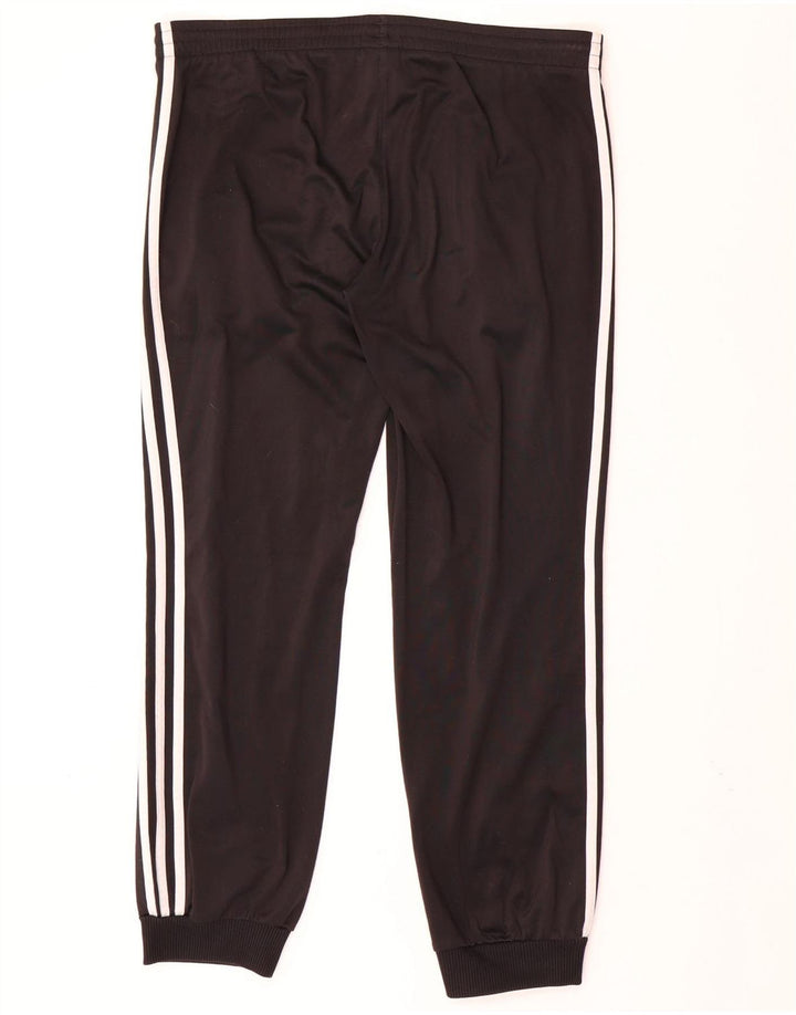 Γυναικεία αθλητική φόρμα ADIDAS Παντελόνι Joggers UK 12/14 Μεσαίο μαύρο πολυεστέρα