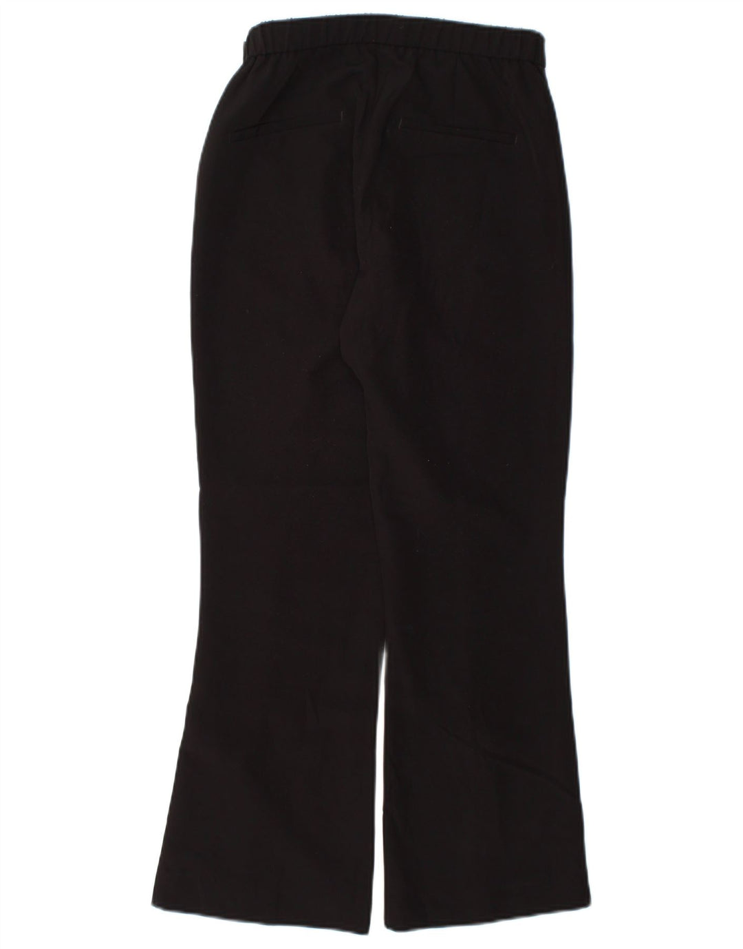 Zara Γυναικείο Bootcut Casual Παντελόνι Μικρό W26 L26 Μαύρο Πολυεστέρα