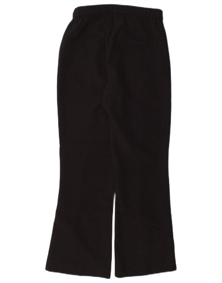 Zara Γυναικείο Bootcut Casual Παντελόνι Μικρό W26 L26 Μαύρο Πολυεστέρα