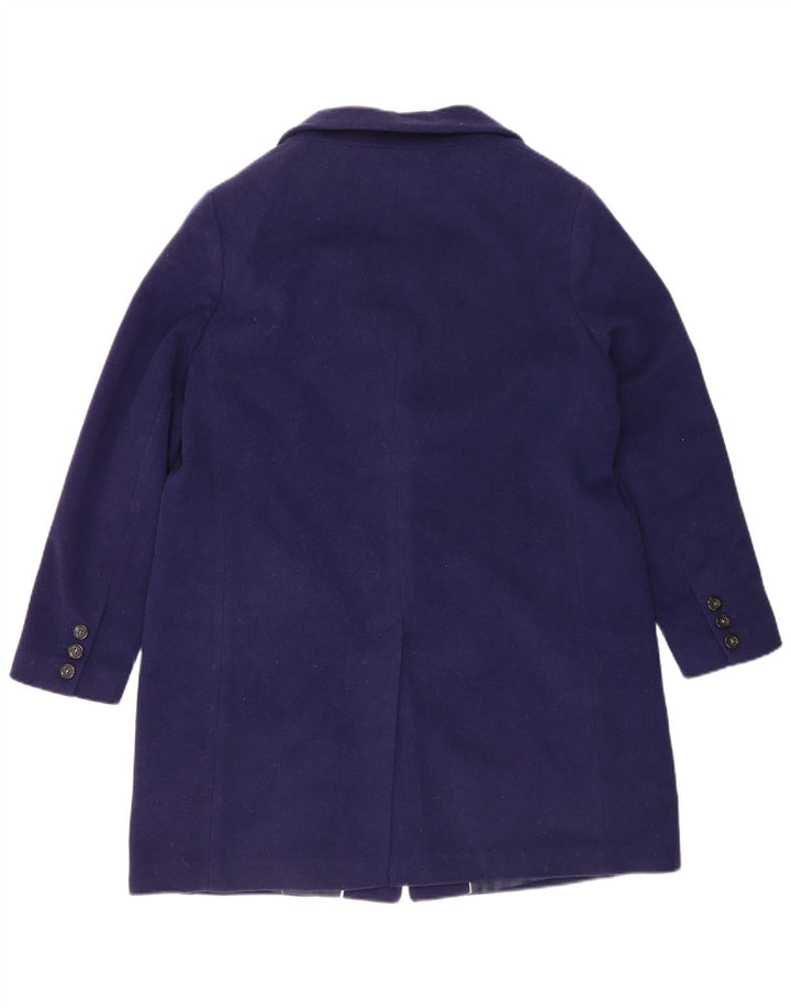 Marks & Spencer Γυναικείο Oversized Πανωφόρι UK 16 Large Blue Wool