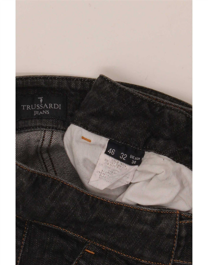 Trussardi Γυναικείο Τζιν μποτάκι W30 L32 Μαύρο βαμβακερό